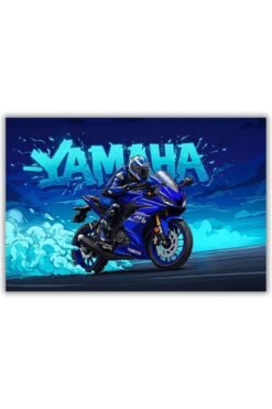 Yamaha Yzf-R15 metal poster wall art in Pakistan