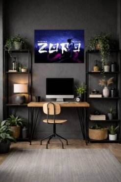 Zoro metal poster wall art in Pakistan
