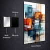 Abstract Geometric Art metal poster wall art in Pakistan