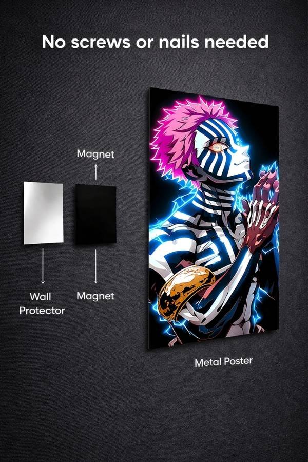 Akaza metal poster wall art in Pakistan