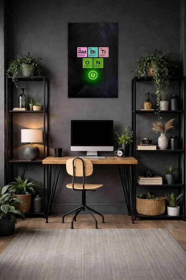 Ambition metal poster wall art in Pakistan