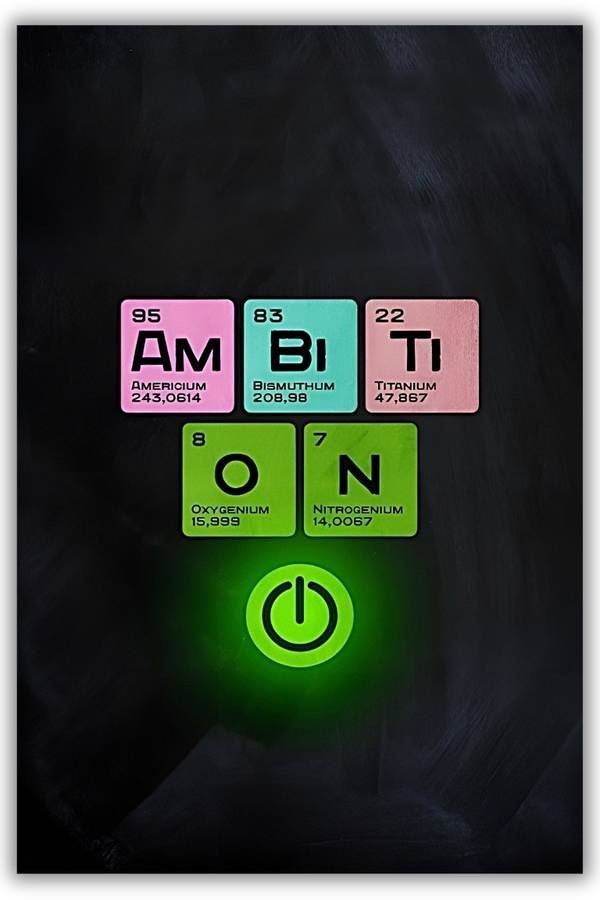 Ambition metal poster wall art in Pakistan