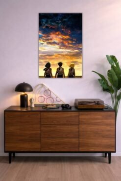 Attack On Titans metal poster wall art in Pakistan