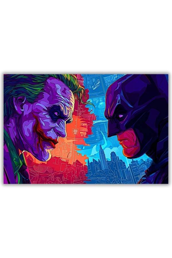 Batman & Joker metal poster wall art in Pakistan