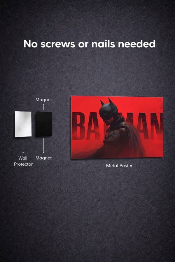 Batman metal poster wall art in Pakistan
