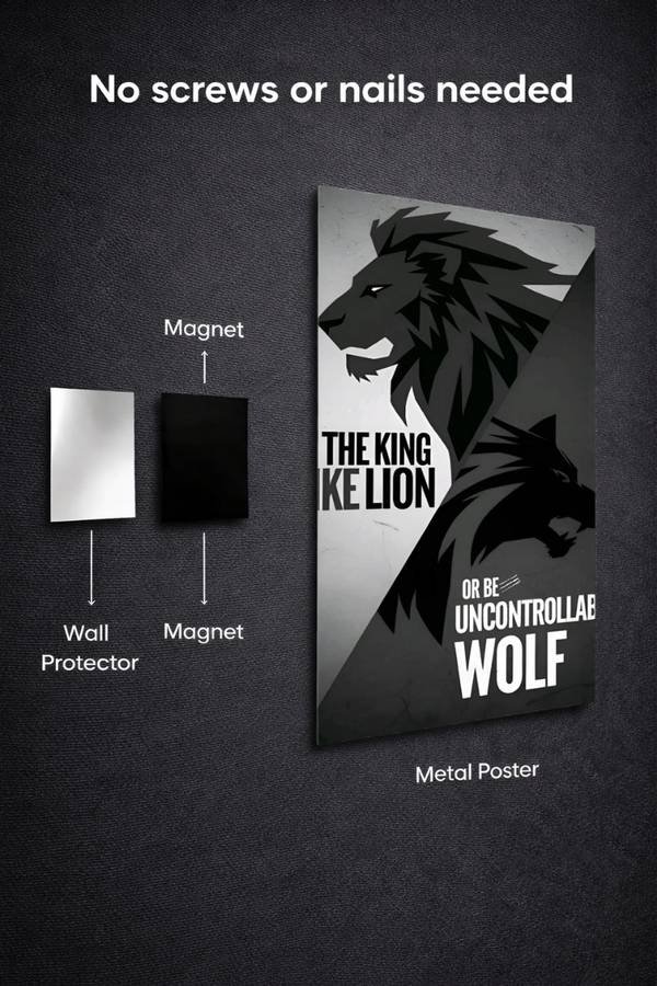 Be The King metal poster wall art in Pakistan