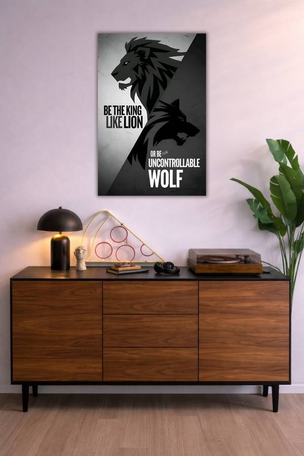 Be The King metal poster wall art in Pakistan