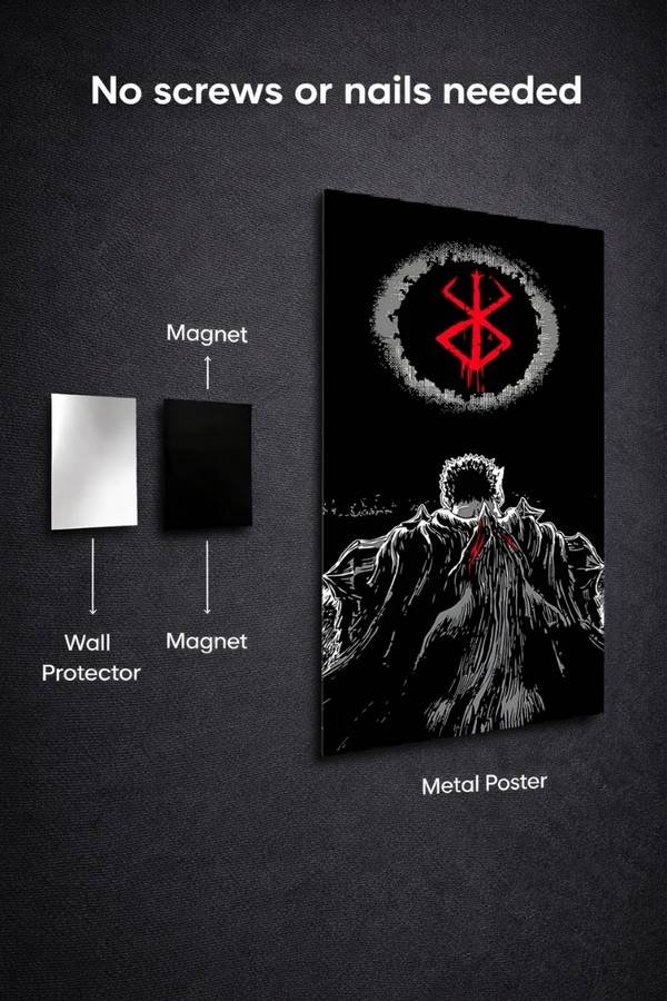 Berserk metal poster wall art in Pakistan