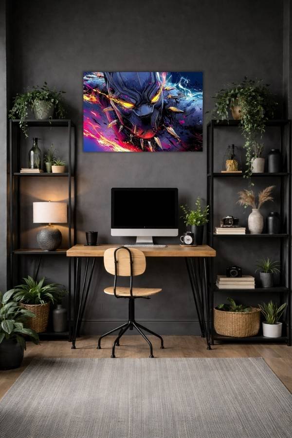 Black Panther metal poster wall art in Pakistan
