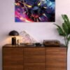 Black Panther metal poster wall art in Pakistan