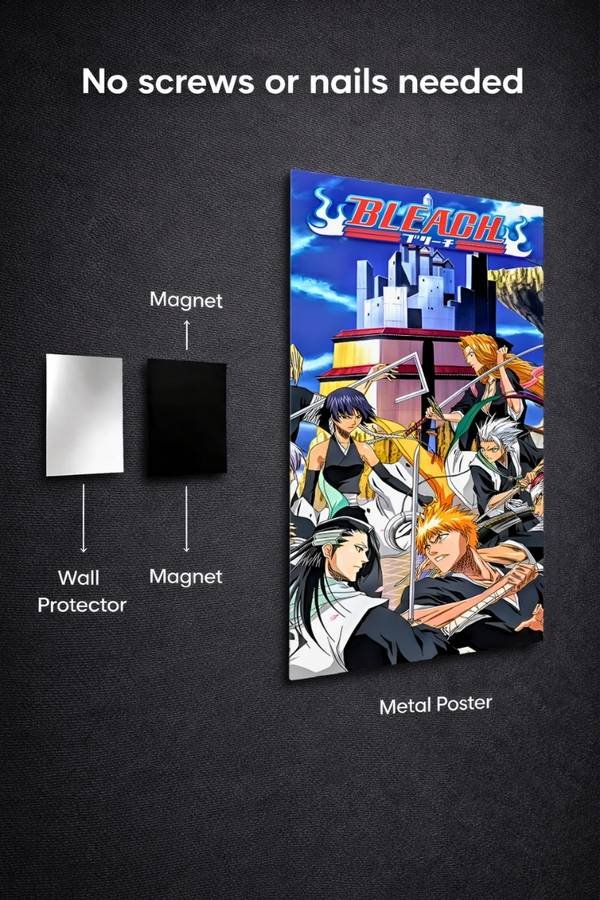 Bleach metal poster wall art in Pakistan