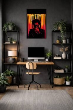 Blinding Lights metal poster wall art in Pakistan