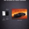 Bugatti Chiron metal poster wall art in Pakistan
