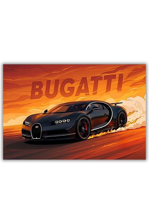 Bugatti Chiron metal poster wall art in Pakistan