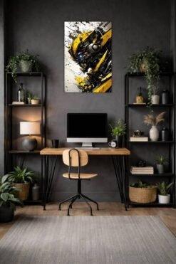 Bumble Bee metal poster wall art in Pakistan