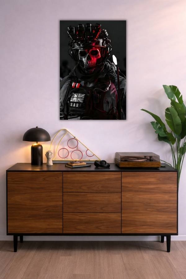 Call Of Duty: Ghost metal poster wall art in Pakistan
