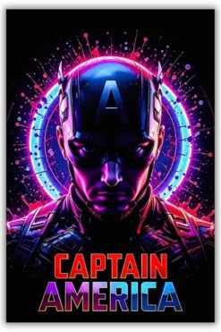 Captain America metal poster wall art in Pakistan