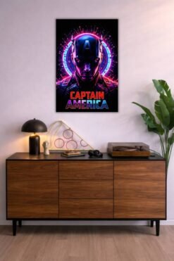Captain America metal poster wall art in Pakistan