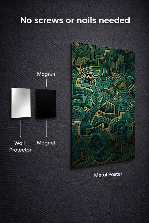 Celtic Art metal poster wall art in Pakistan