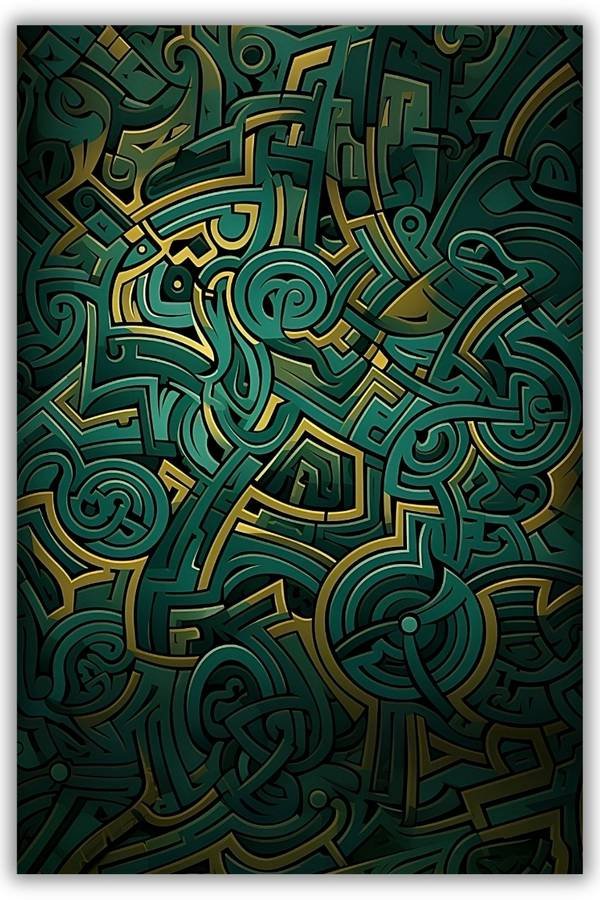Celtic Art metal poster wall art in Pakistan