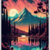 Cinametic Mountain metal poster wall art in Pakistan