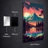 Cinametic Mountain metal poster wall art in Pakistan