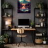 Cinametic Mountain metal poster wall art in Pakistan