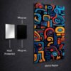 Colorful Abstract Painting metal poster wall art in Pakistan