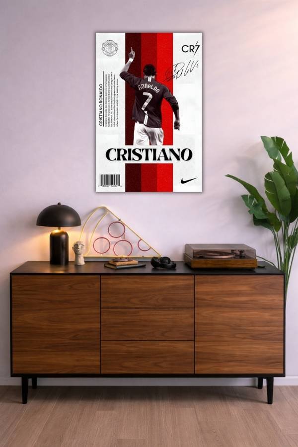 Cristiano metal poster wall art in Pakistan