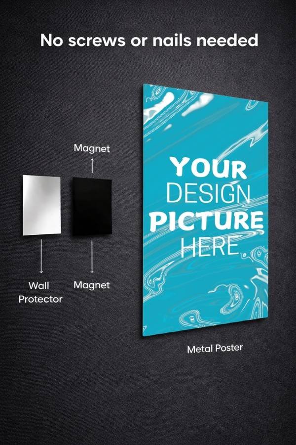Custom wall poster and metal poster wall art, high quality print for home and office décor