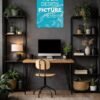 Custom wall poster and metal poster wall art, high quality print for home and office décor