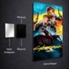 Cyberpunk metal poster wall art in Pakistan