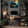 Cyberpunk metal poster wall art in Pakistan