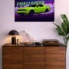 Dodge Challenger metal poster wall art in Pakistan