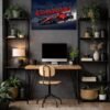 Ferrari F1-75 metal poster wall art in Pakistan