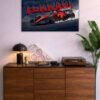 Ferrari F1-75 metal poster wall art in Pakistan
