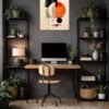 Geometric Abstraction Art metal poster wall art in Pakistan