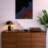 Geometric Maze metal poster wall art in Pakistan