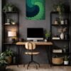 Geometric Pattern metal poster wall art in Pakistan