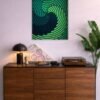 Geometric Pattern metal poster wall art in Pakistan