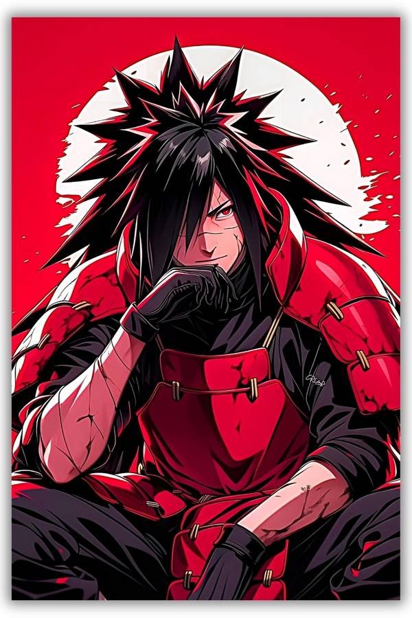 Ghost Of Uchiha metal poster wall art in Pakistan