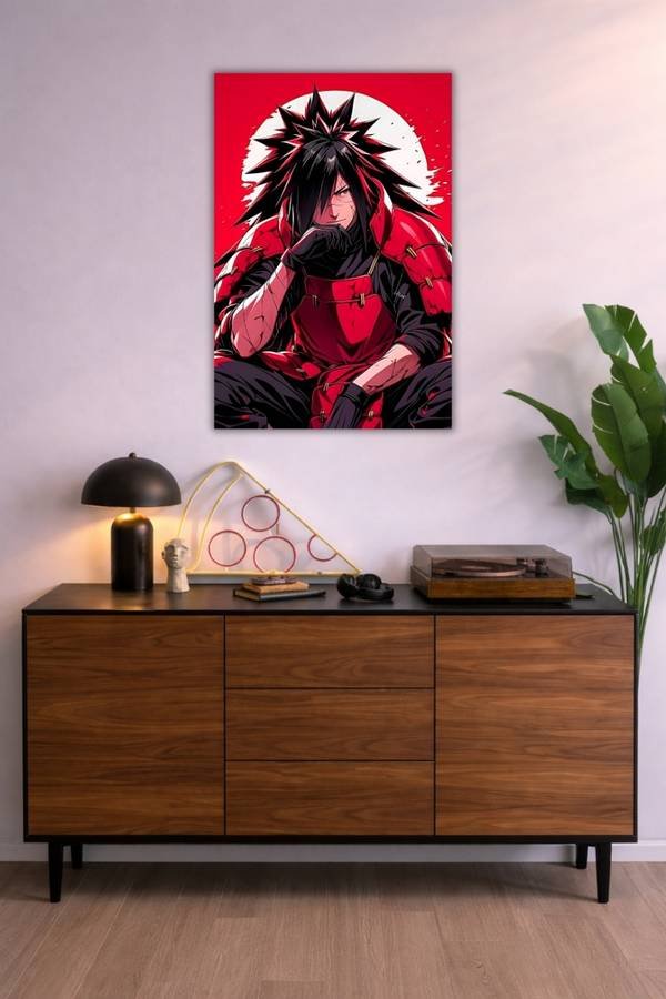 Ghost Of Uchiha metal poster wall art in Pakistan