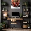 Glazed Chicken Wings metal poster wall art in Pakistan