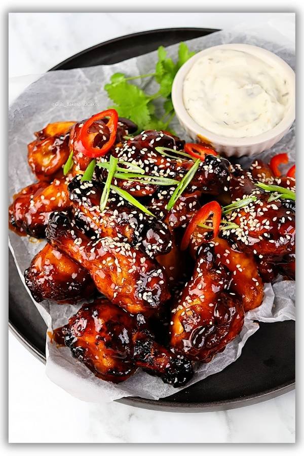 Glazed Chicken Wings metal poster wall art in Pakistan