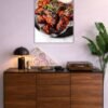 Glazed Chicken Wings metal poster wall art in Pakistan