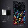 Glyph Party metal poster wall art in Pakistan