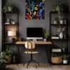 Glyph Party metal poster wall art in Pakistan
