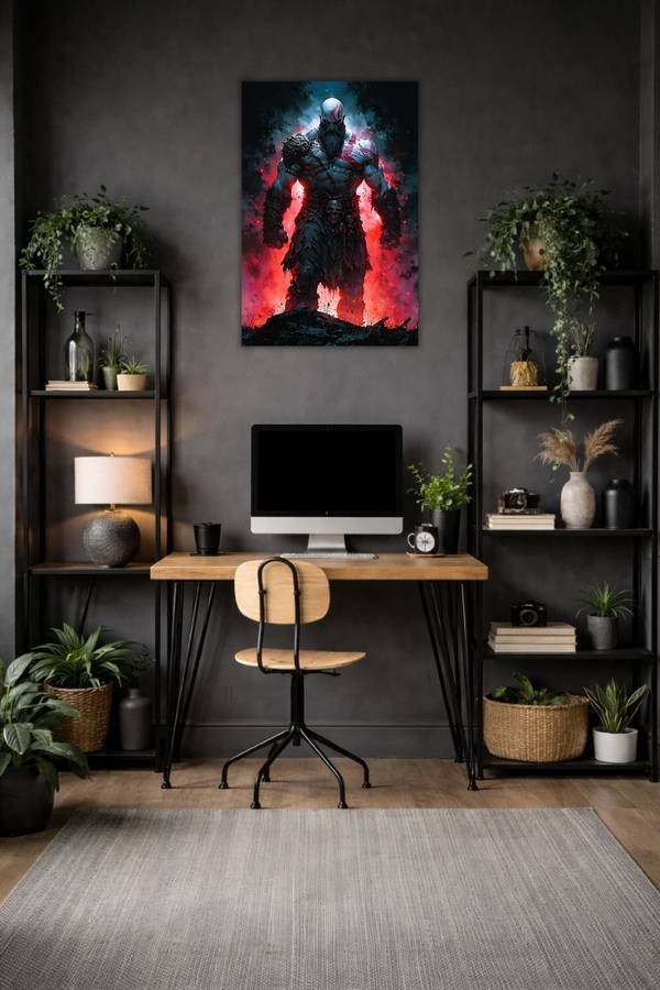 God Of War metal poster wall art in Pakistan