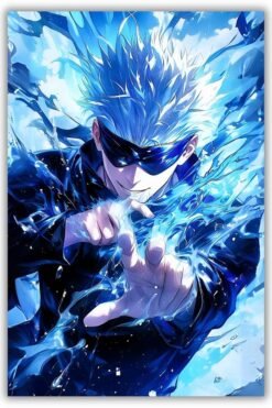 Satoru Gojo metal poster wall art in Pakistan