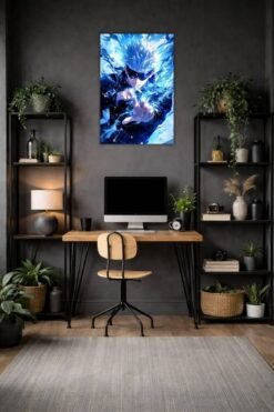 Satoru Gojo metal poster wall art in Pakistan
